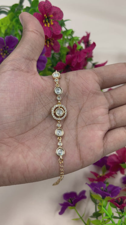 Yukta Moissanite Bracelet (Adjustable)