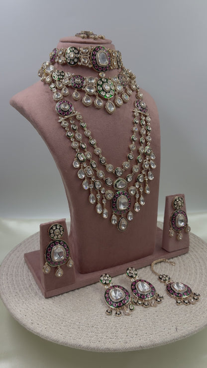 Sanchita Moissanite Premium Semi Bridal Set