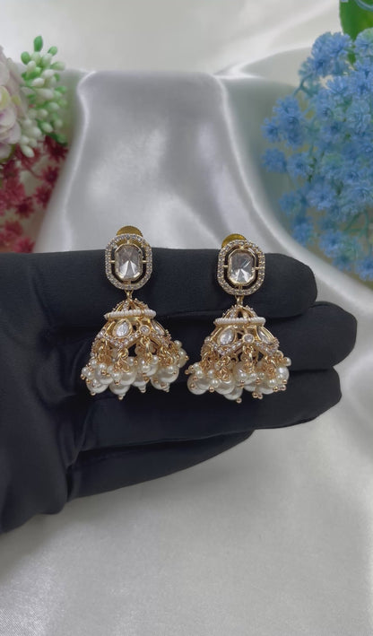 Sita Moissanite Premium Jumka