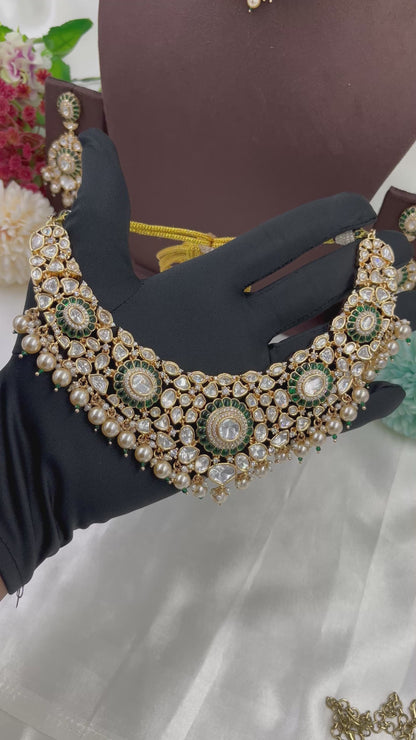 Premium Moissanite Kundan Necklace