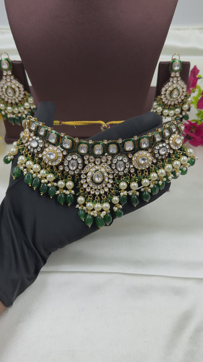 Seema Polki Kundan Choker Necklace Set