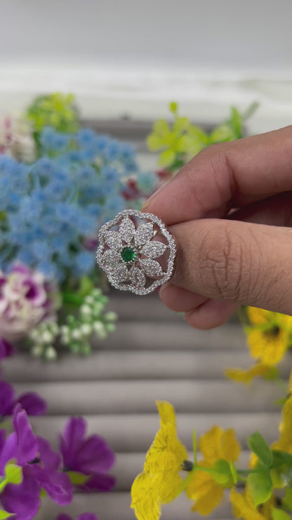 Juliee American Diamond Ring (Adjustable)