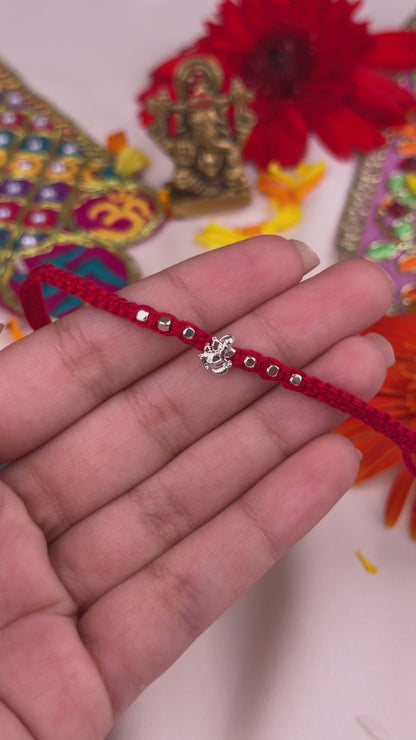 Golden Ganesha Charm Rakhi