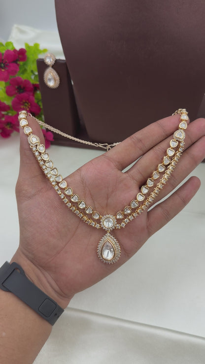 Preety Moissanite Necklace Set