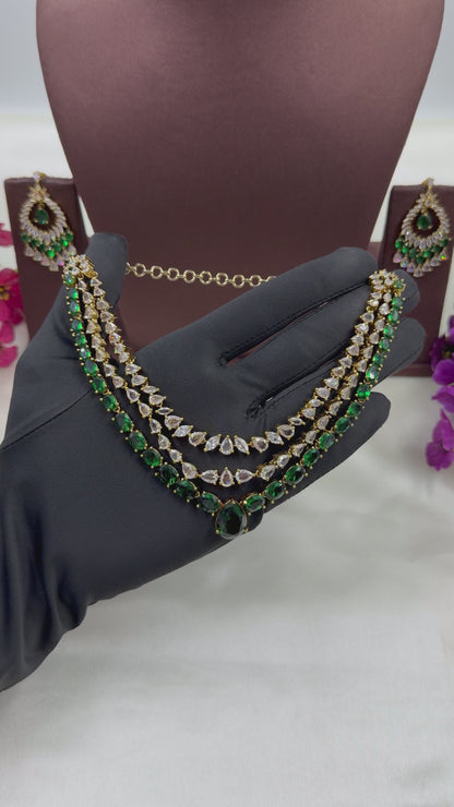 Samrudhi Victorian Three Layering Necklace