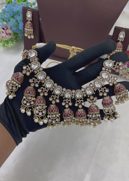 Pihu Moissanite Semi Bridal Set