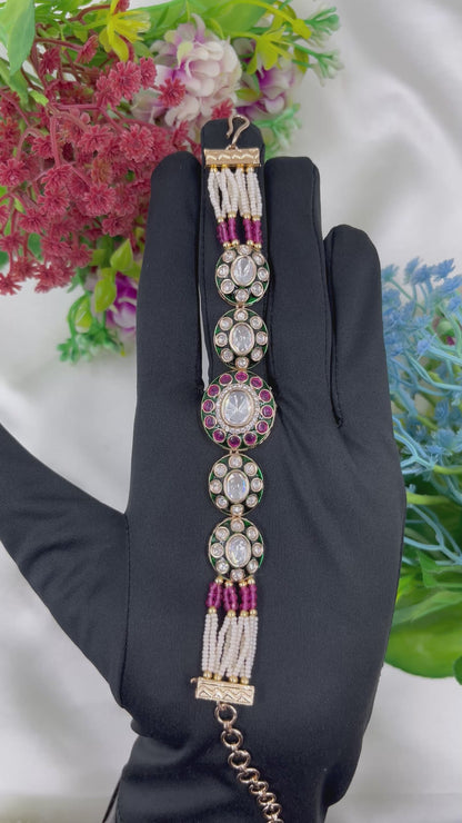 Reena Moissanite Bracelet (Adjustable)