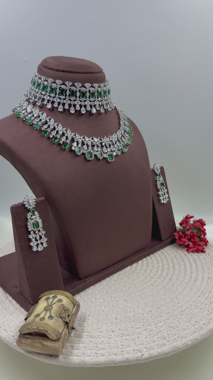 Priya American Diamond Premium Combo Set