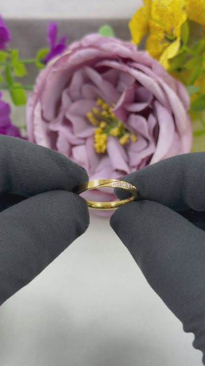 Octavia Anti-Tarnish Stainless Steel Ring