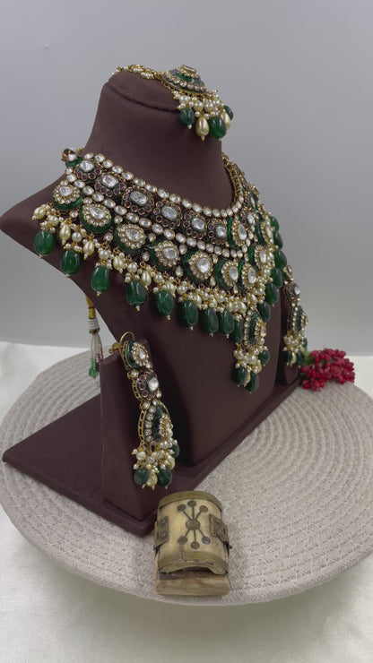 Esha Polki Kundan Necklace Set