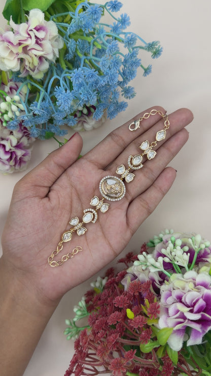 Nirali Moissanite Bracelet (Adjustable)