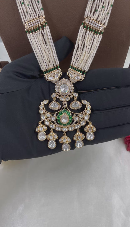 Sia Moissanite Kundan Long Necklace