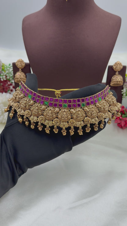 Karishma South Indian Choker Necklace Set