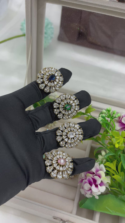 Diya Premium Victorian American Diamond Fingering
