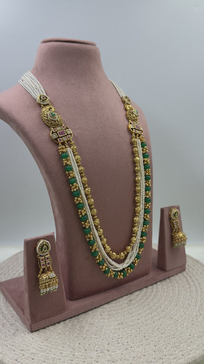 Nidhi Heritage Premium Long Necklace Set