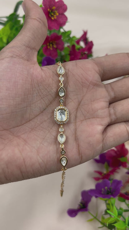 Siya Moissanite Bracelet (Adjustable)