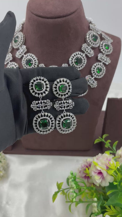 ALIA AMERICAN DIMOND NECKLACE SET