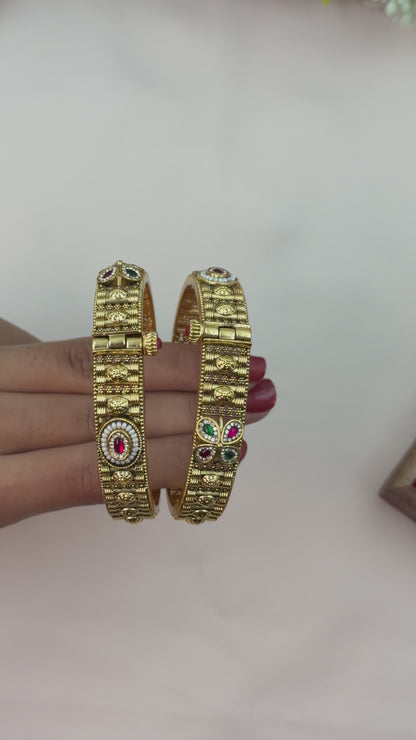Shivanya Heritage Chorski Bangles (Openable)