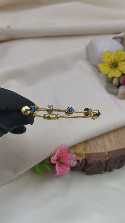 Rosalie Anti-Tarnish Stainless Steel Bracelet (Openable)