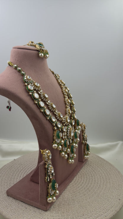 Trishala Maharani Polki Long Necklace Set