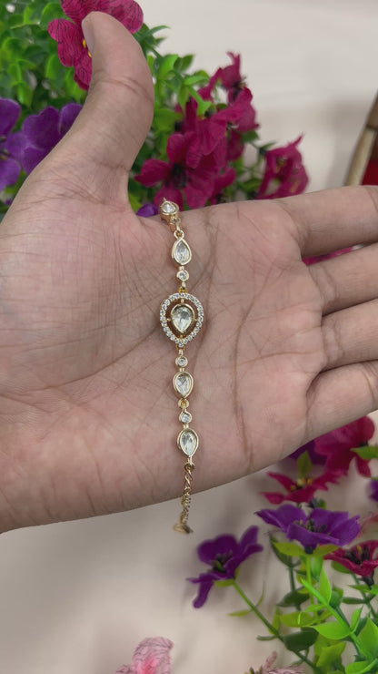Ruhani Moissanite Bracelet (Adjustable)