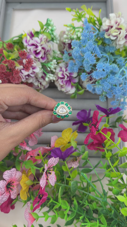 Kaira Moissanite Ring (Adjustable)