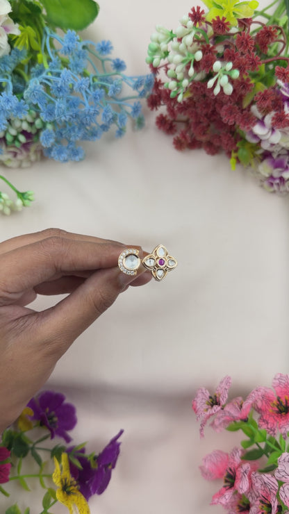 Khushi Moissanite Ring ( Adjustable )