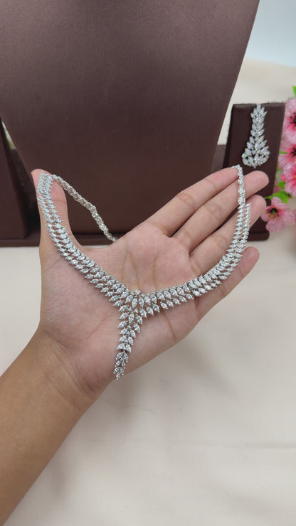 Sneha American Diamond Necklace Set