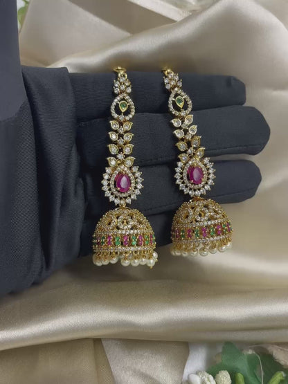 Radhika Premium Ad Multi Jhumkas