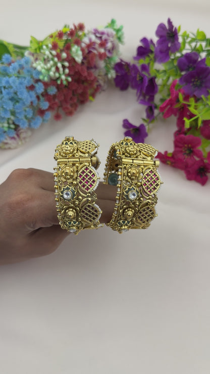 Sanjana Chorski Heritage Bangles (Openable)