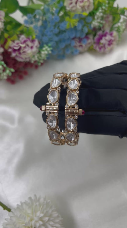 Mayra Premium Moissanite Bangles [Openable]