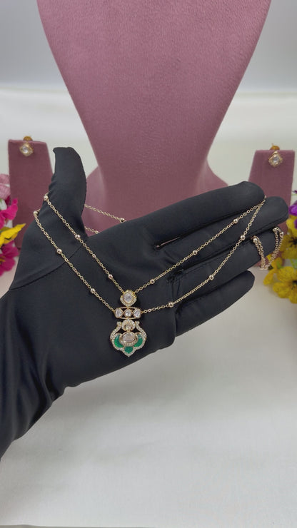 Manisha Moissanite Chain Pendant