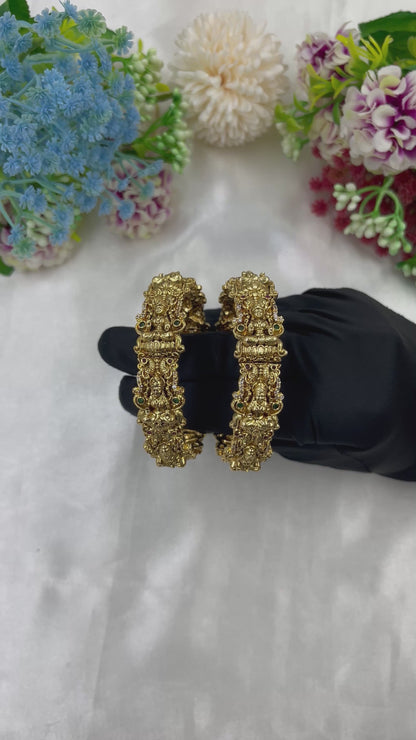 Yashaswini Temple Openable Bangles