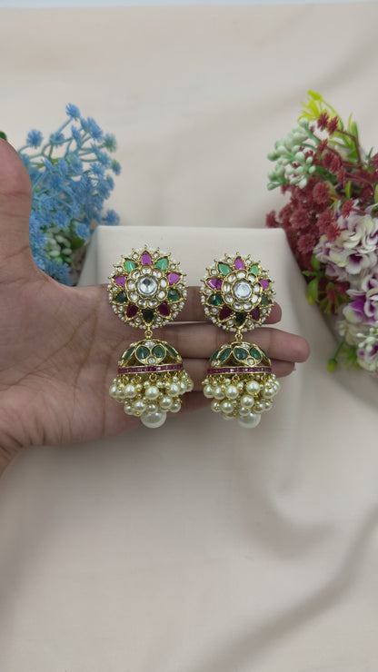 Geeta Premium Motiyara Jhumka
