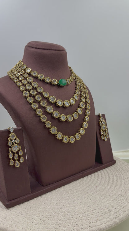Sarangi Victorian Premium Four Layer Necklace