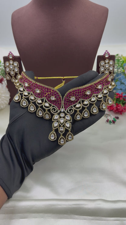 Aanya Victorian Choker Necklace Set