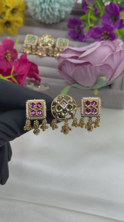 Sneha Heritage Ring (Adjustable)