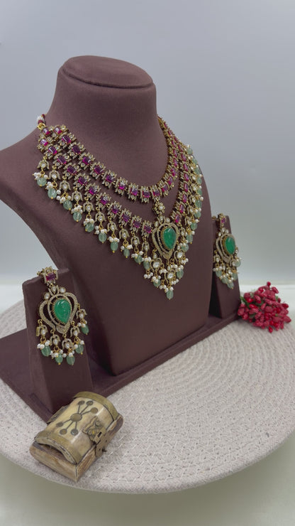 Aditi Victorian Semi Bridal Set