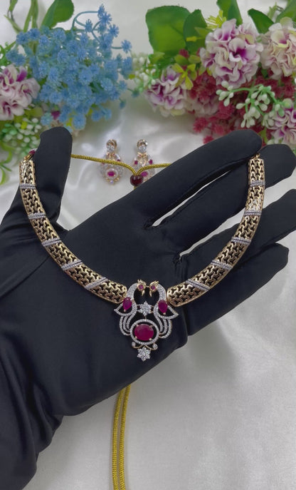 Gowri Traditional Micro Gold Necklace