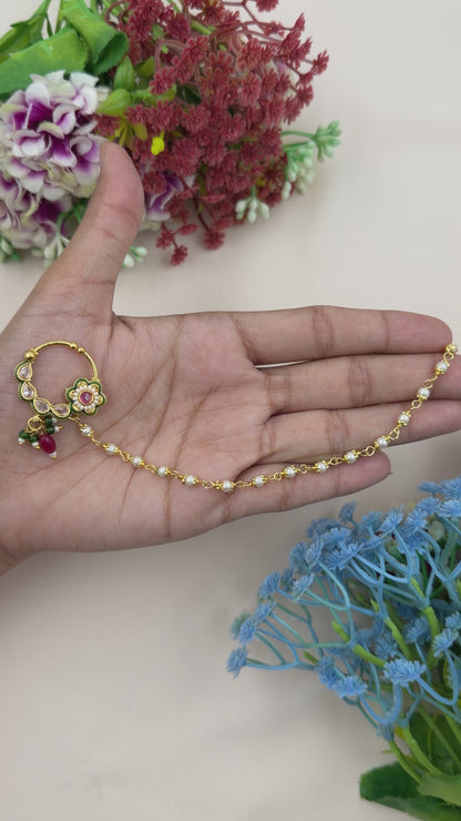 Aanandi Traditional Indian Nose Ring