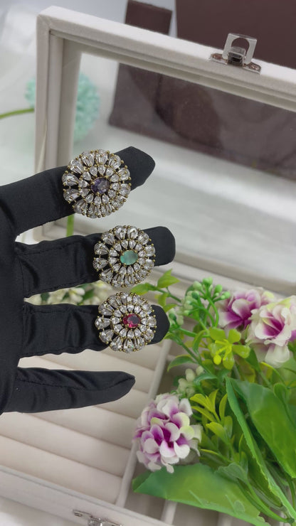 Diya Premium Victorian American Diamond Fingering
