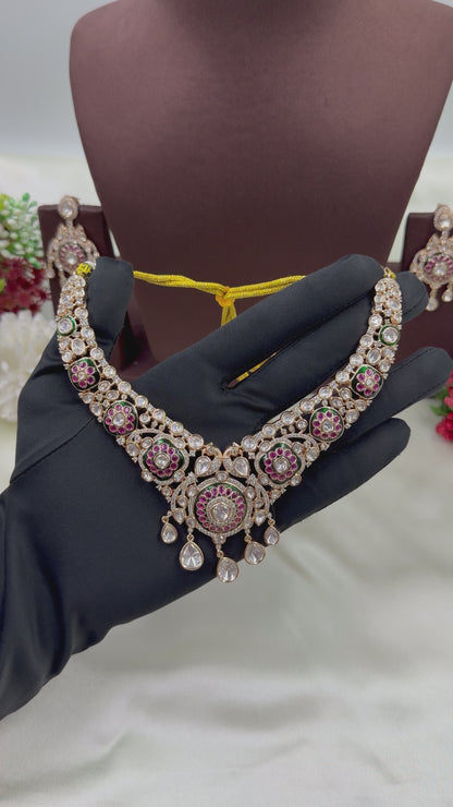 Kalindi Moissanite Necklace Set