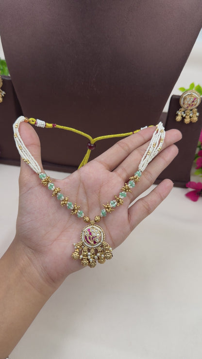 Rashi Heritage Delicate Necklace Set