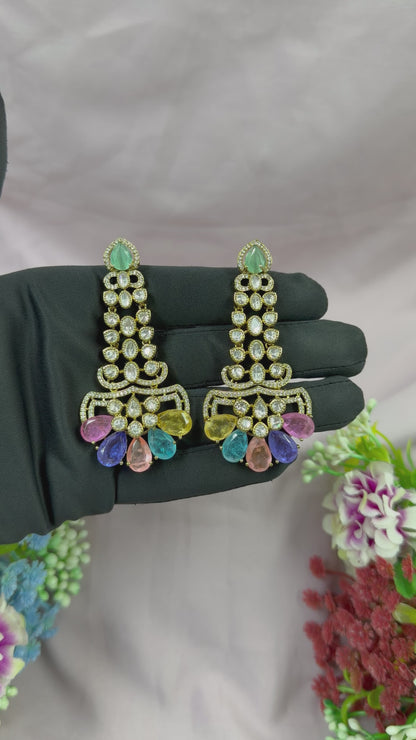 Maria Victorian Moissanite Earring