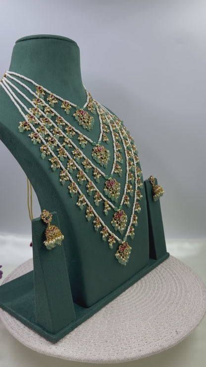 Elena Traditional Five Layering Long Necklace