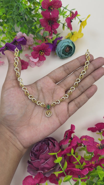 Poonam Traditional Delicate Necklace