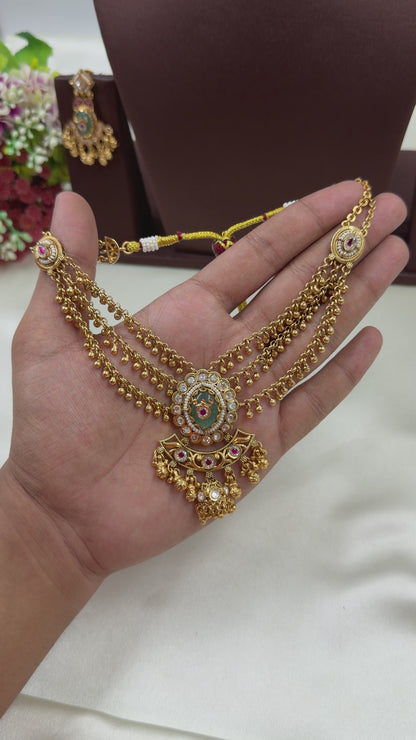 Vamika Chorski Three Layer Necklace Set