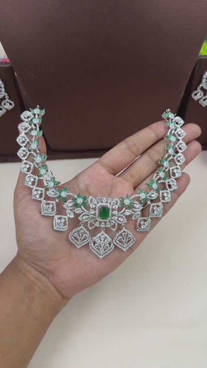 Cynthia American Diamond Necklace Set