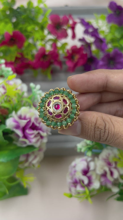 Anisha Heritage Ring (Adjustable)