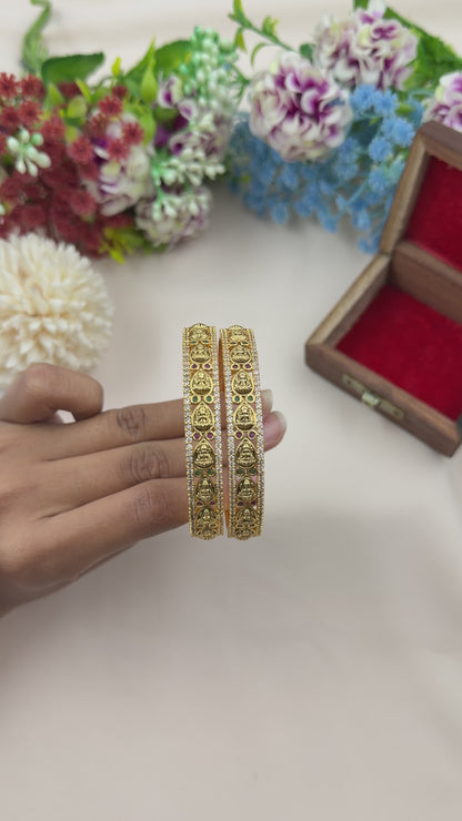 Mrunal South Temple Bangles